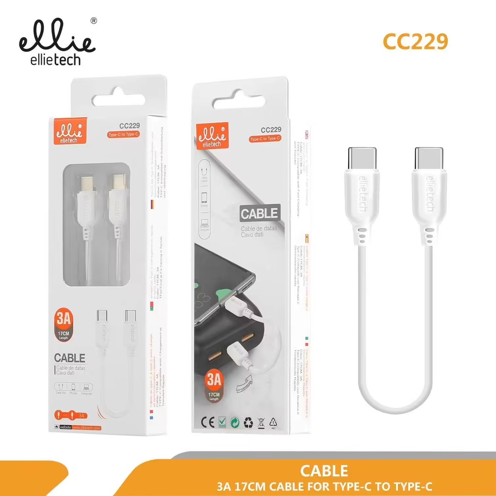 CABLE RÁPIDO TIPO C A C 3A 17 CM